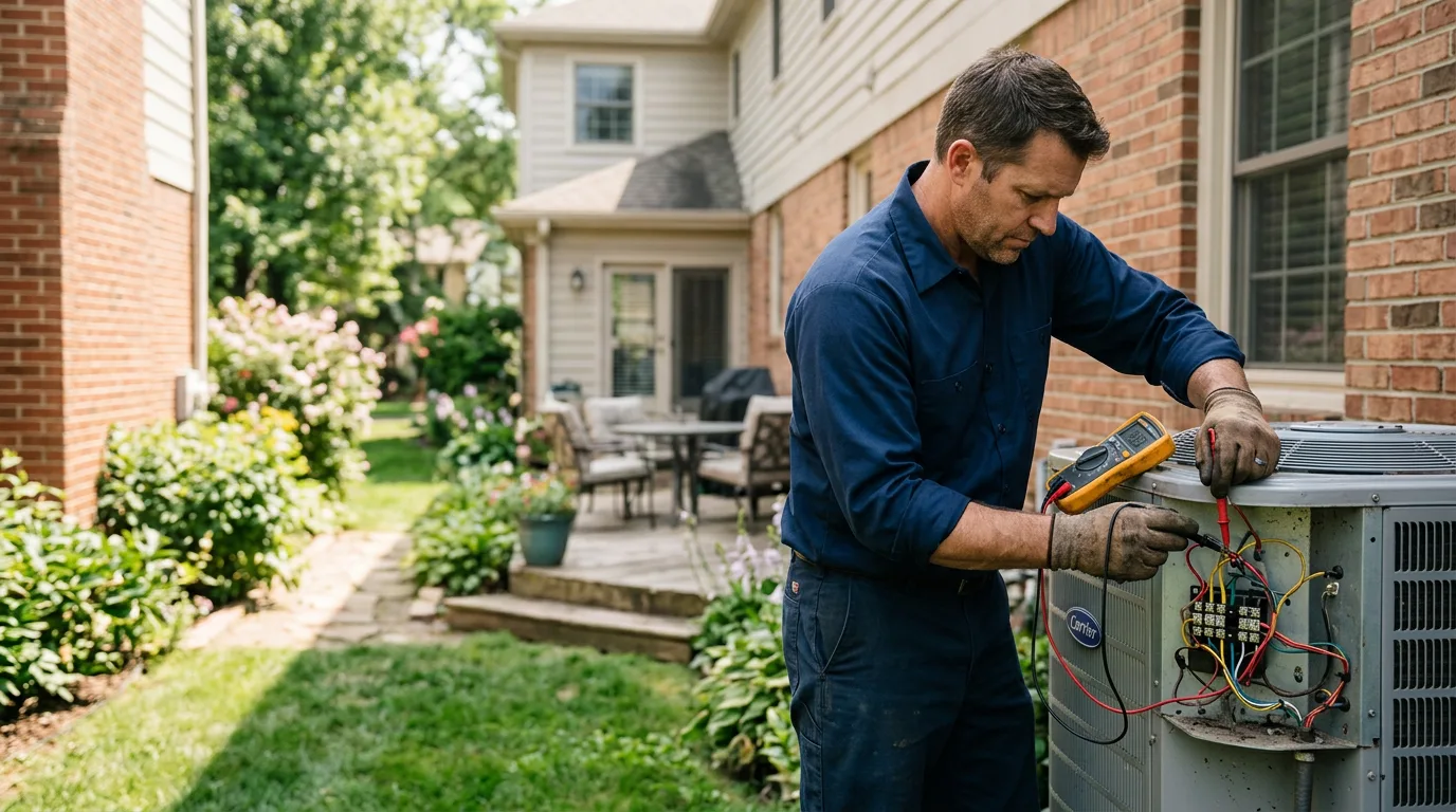HVAC technician working near Little Rock, AR